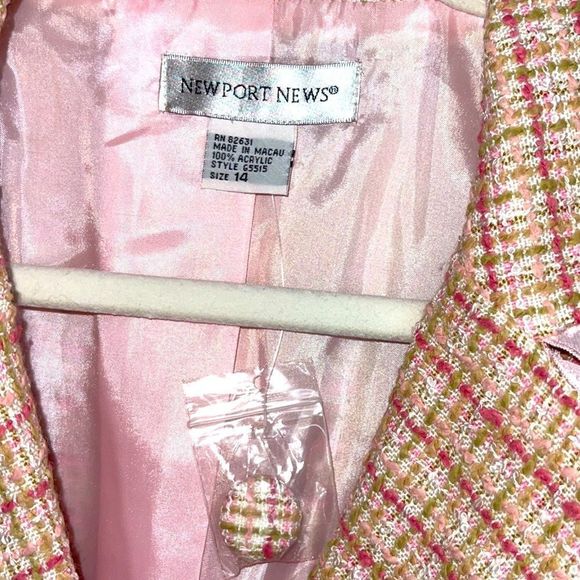 Newport news Tweed Ruffle hem long jacket and skirt set - Picture 6 of 11